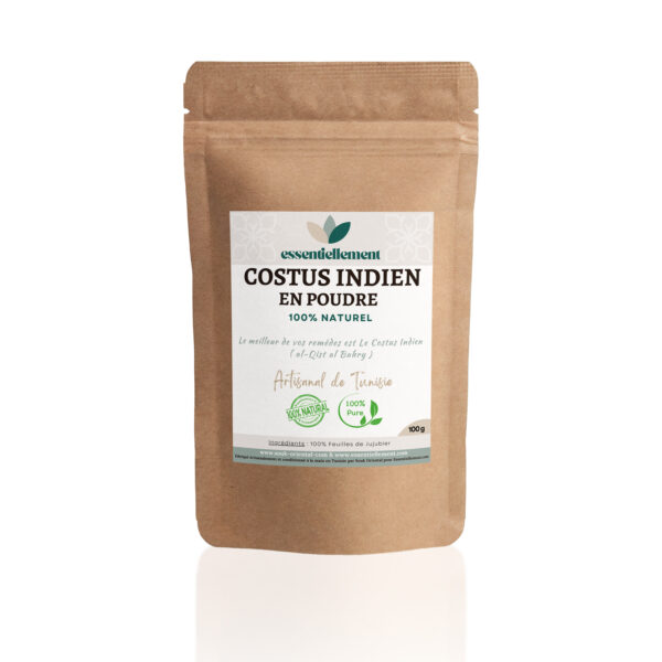 Costus Indien en Poudre 100g - Remède Naturel Prophétique